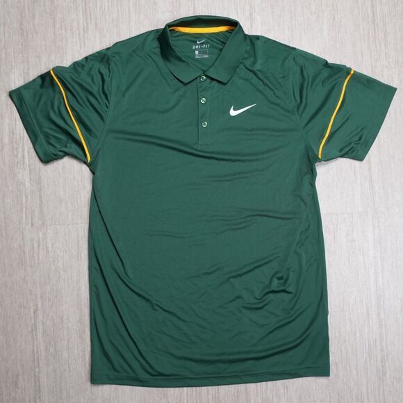 Nike Other - Nike Golf Coachs Polo Shirt Green Mens L Dri Fit Short Sleeve Collared